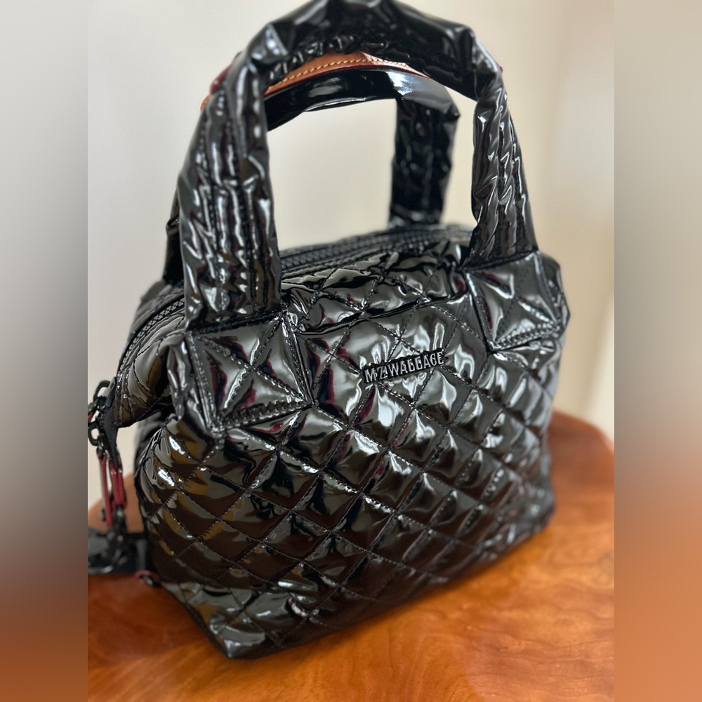 MZ Wallace Deluxe Sutton bag in Black Laquer